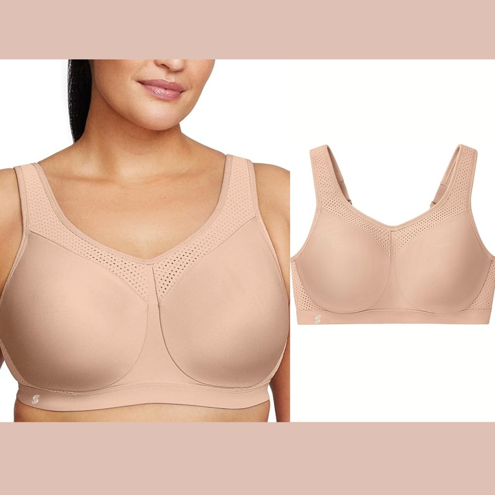 NEW GLAMORISE [ 44C US ] High Impact Wonderwire‎ Underwire Sports Bra T2140